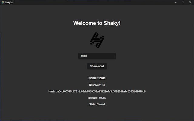 Shaky App logo